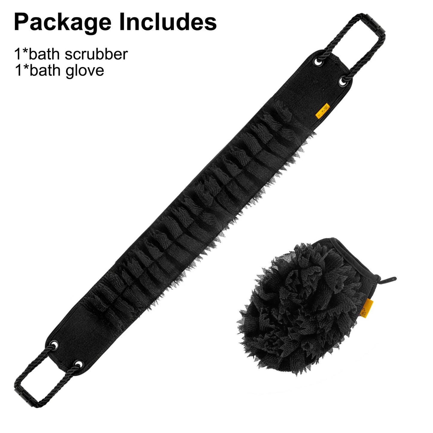 2pcs Shower Exfoliating Back Scrubber Set