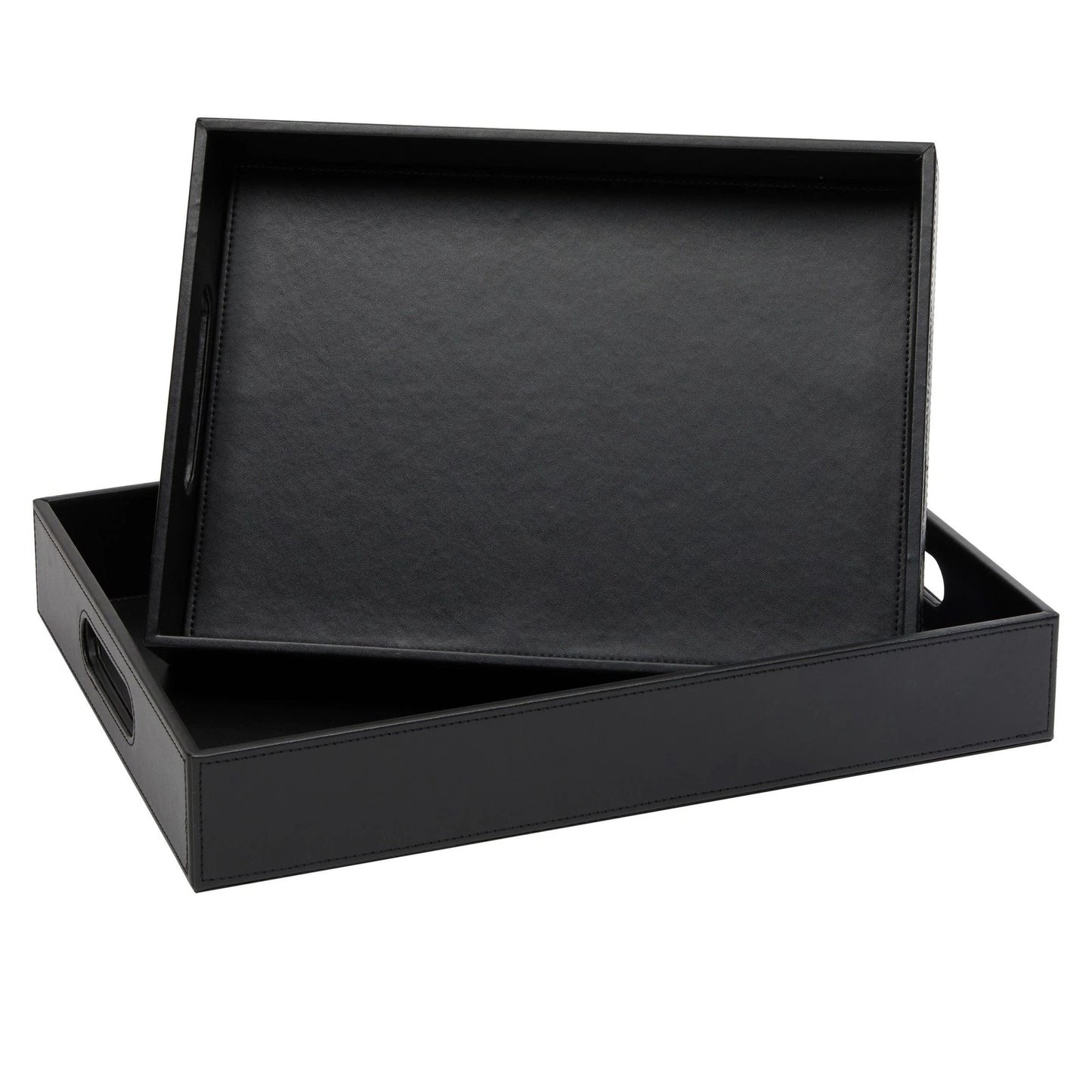 2-Pack Wooden Nesting Serving Tray