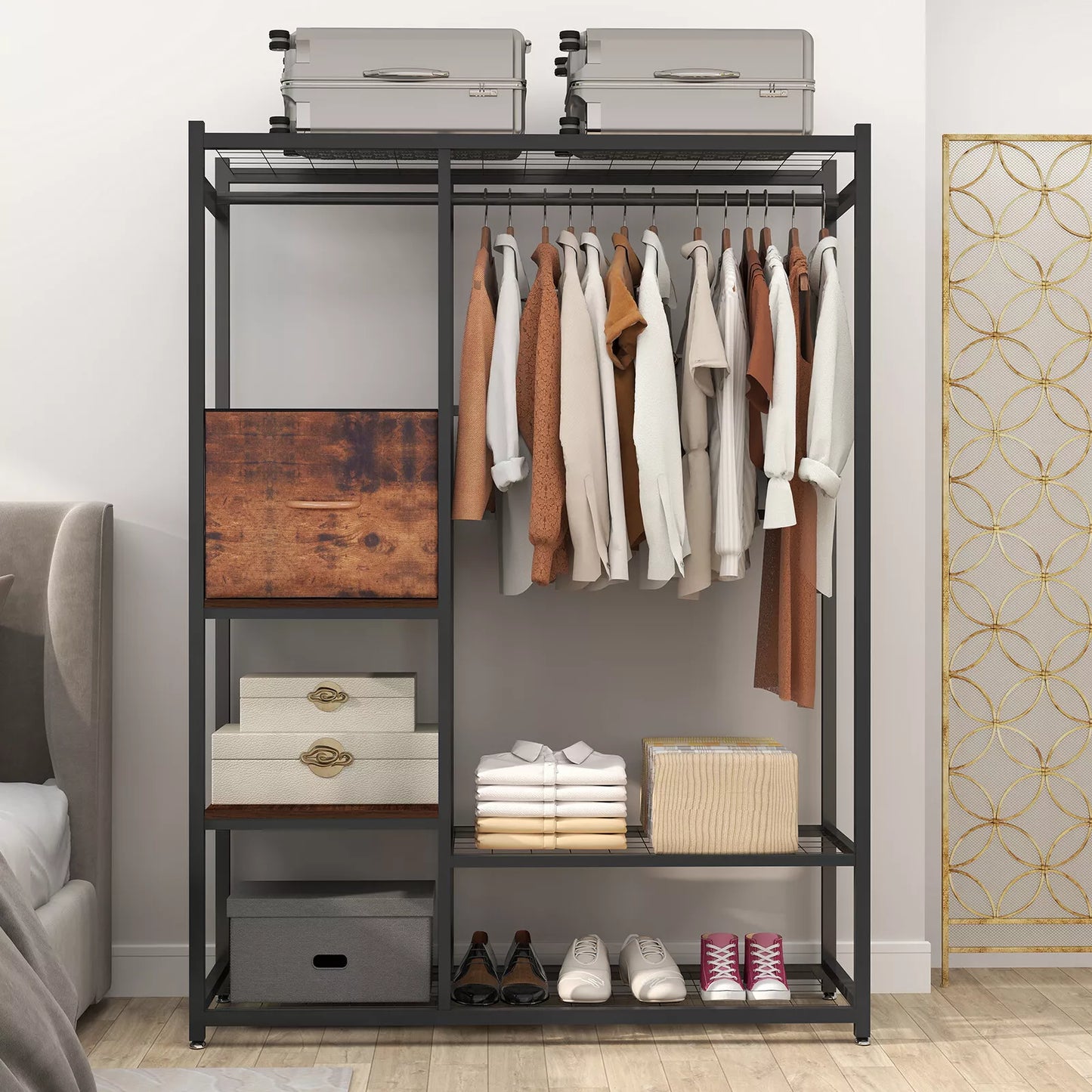 Heavy Duty Freestanding Clothes Rack