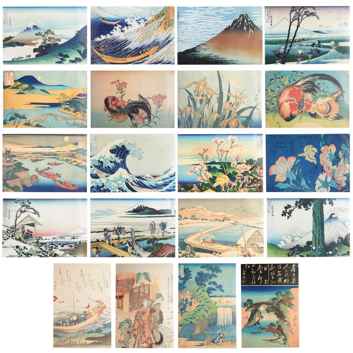 20-Pack Katsushika Hokusai “The Great Wave” Posters