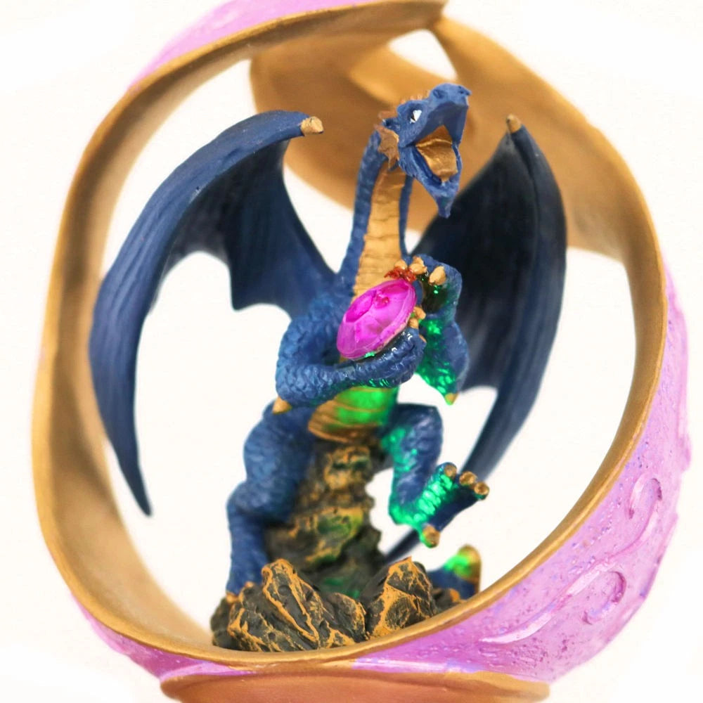 Jeweled Guardians 6" Dragon Figurine with Color-Changing Egg