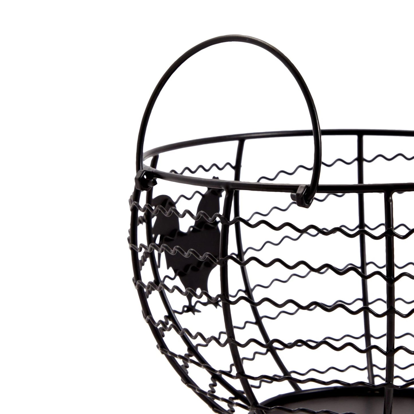 Rustic Black Wire Egg Basket