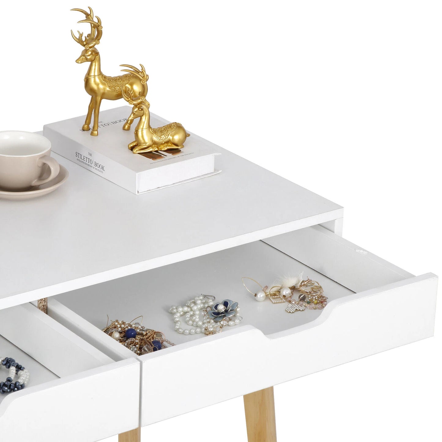 39.4" Home Office Computer Desk with Drawer