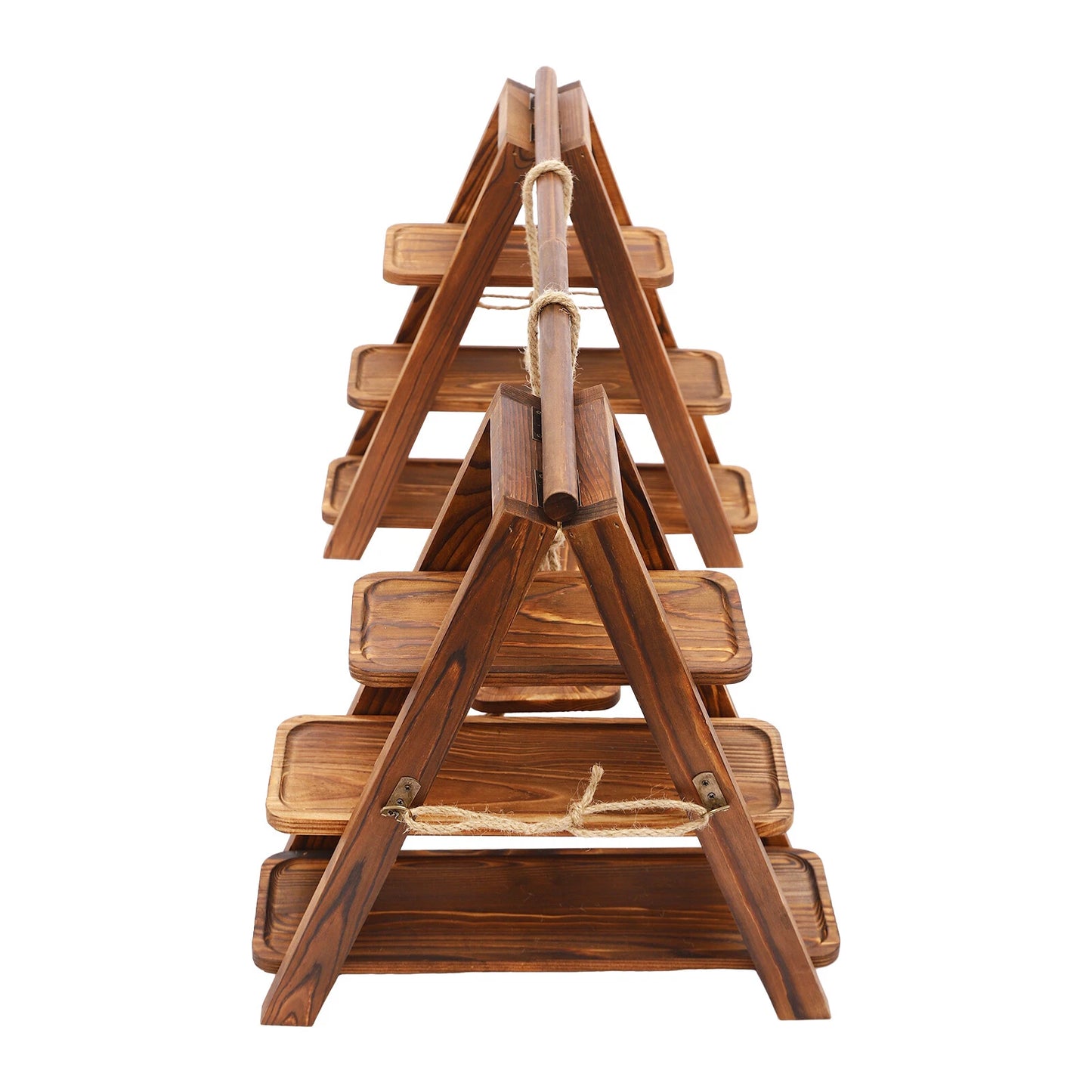 3-Tier Solid Wooden Serving Tray