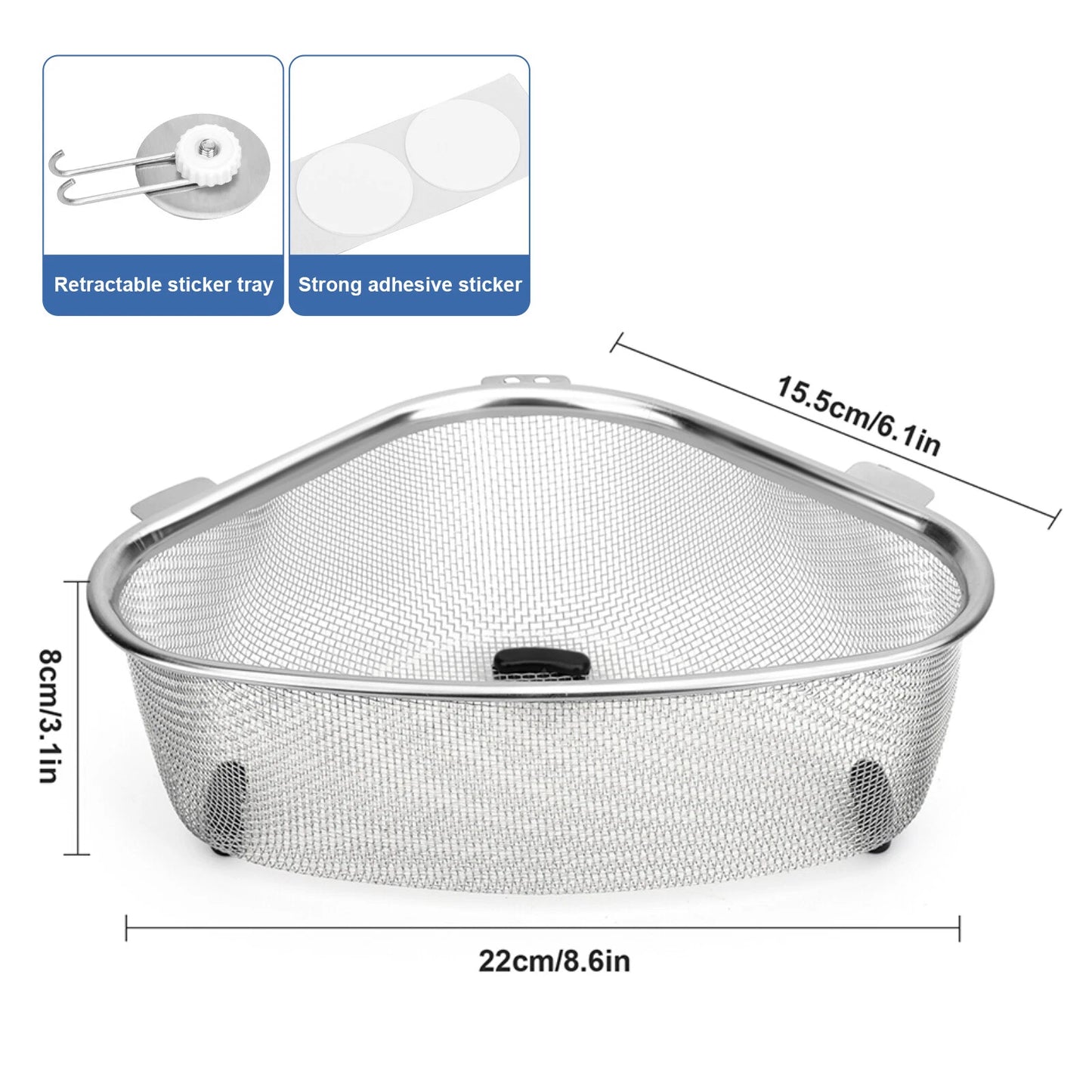 Stainless Steel Sink Strainer Basket