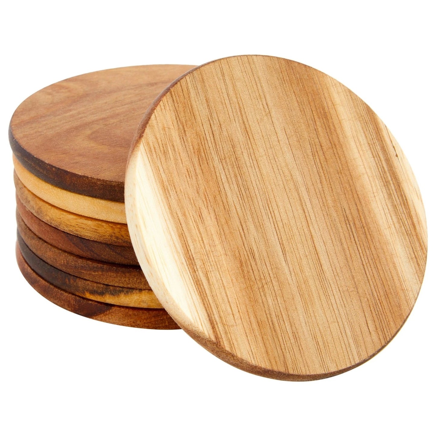 8 Pack Acacia Wood Coasters