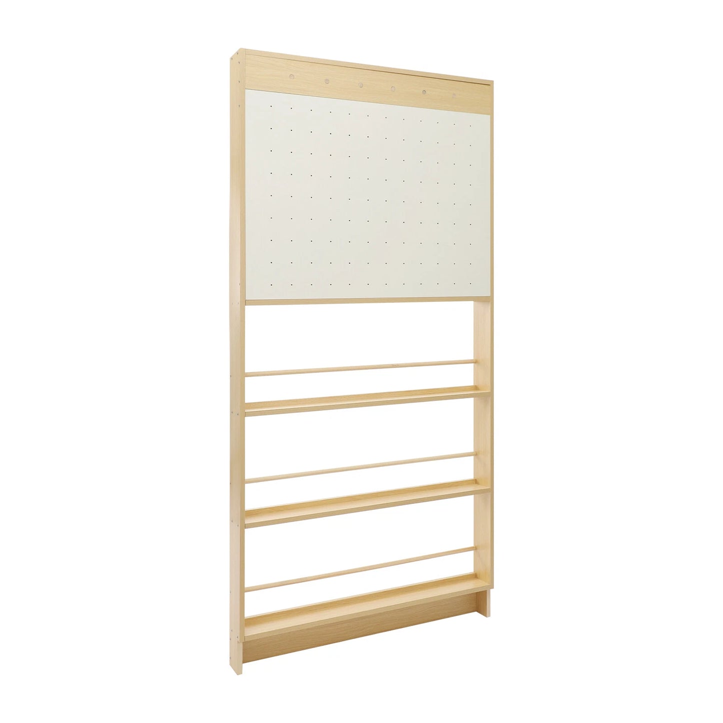 Behind-Door Bookshelf & Pegboard Storage Cabinet