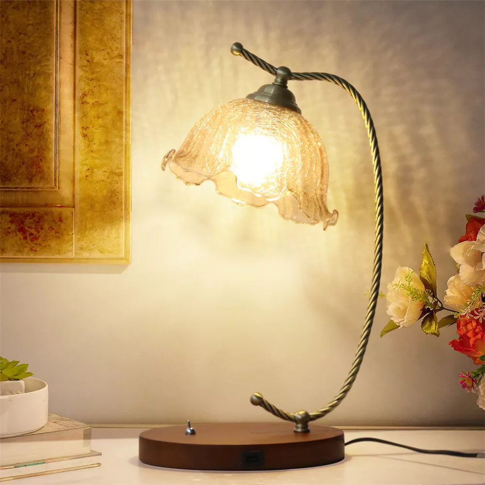Mid-Century Modern Bedside Table Lamp