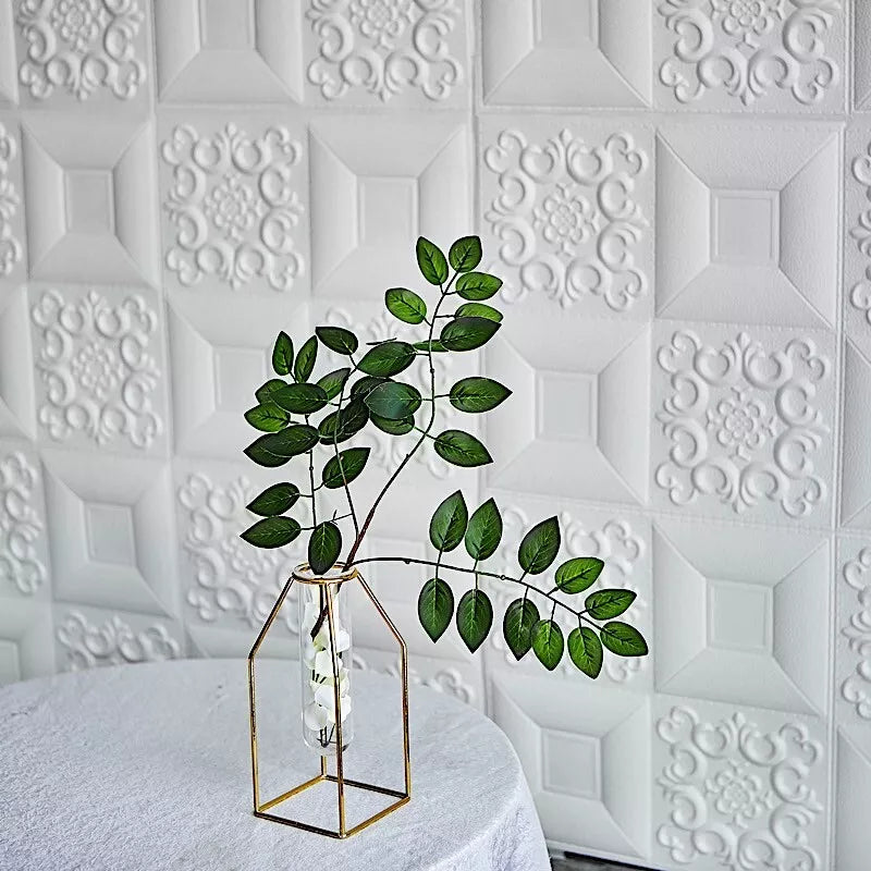 White 3D Self Adhesive Foam Wall Panels