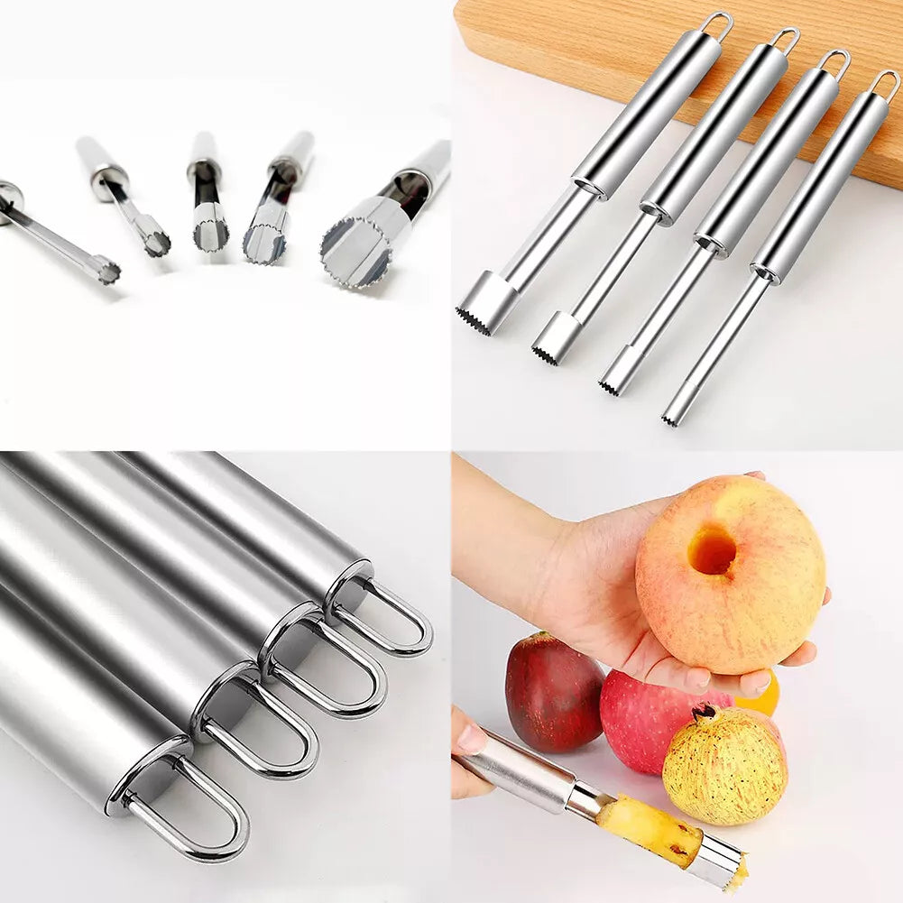 Home Collection 6-Piece Stainless Steel Fruit Corer & Pitter Set