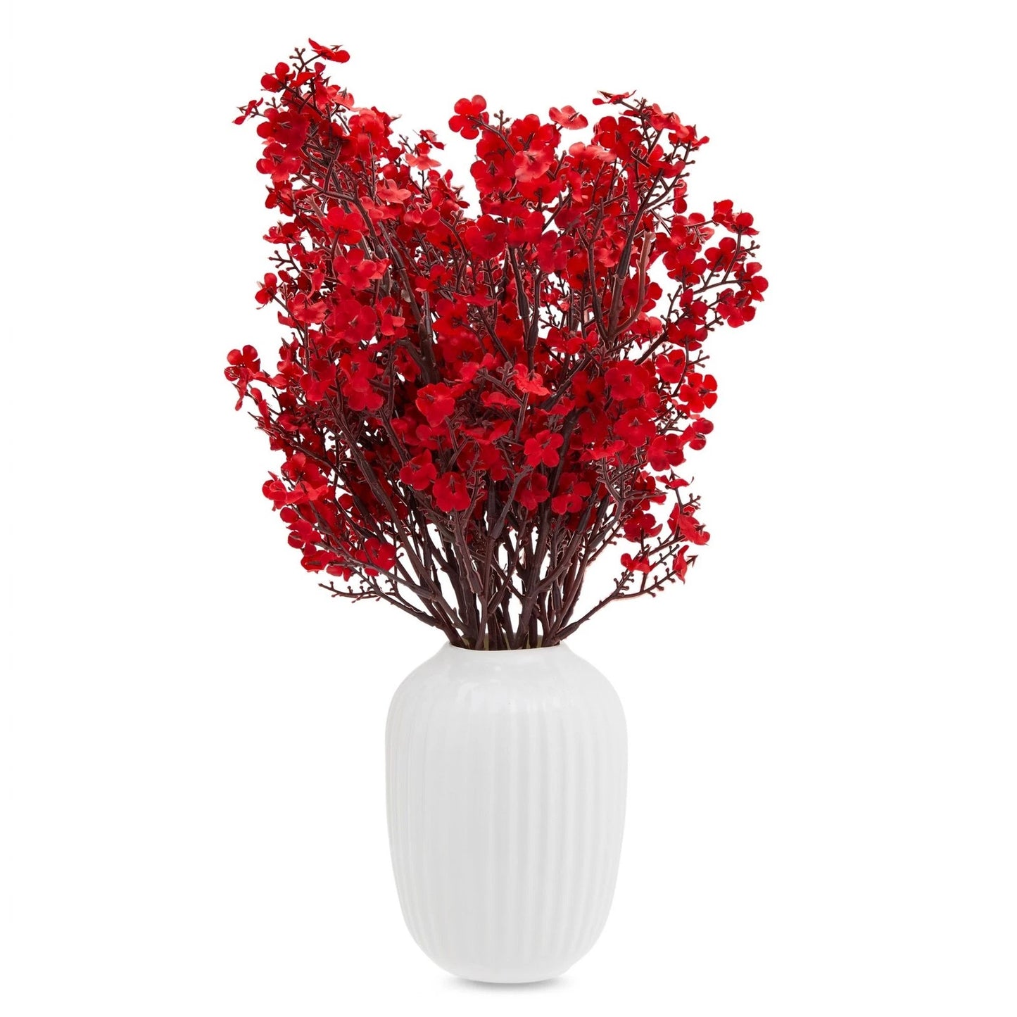 6-Pack Silk Artificial Baby's Breath Flowers with Stem – 20 Inches