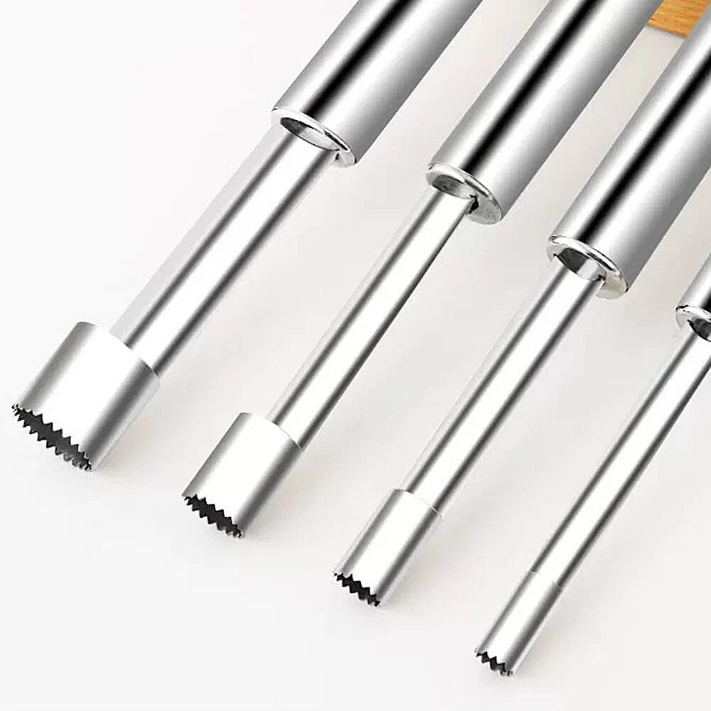 Stainless Steel Cherry Corer & Pitter Set of 5