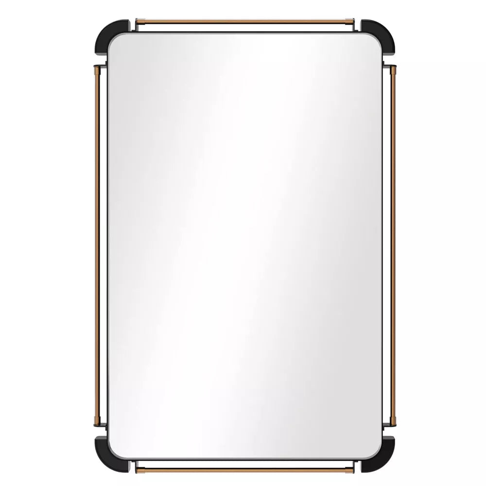 Rustic Industrial Rectangular Wall Decor Mirror