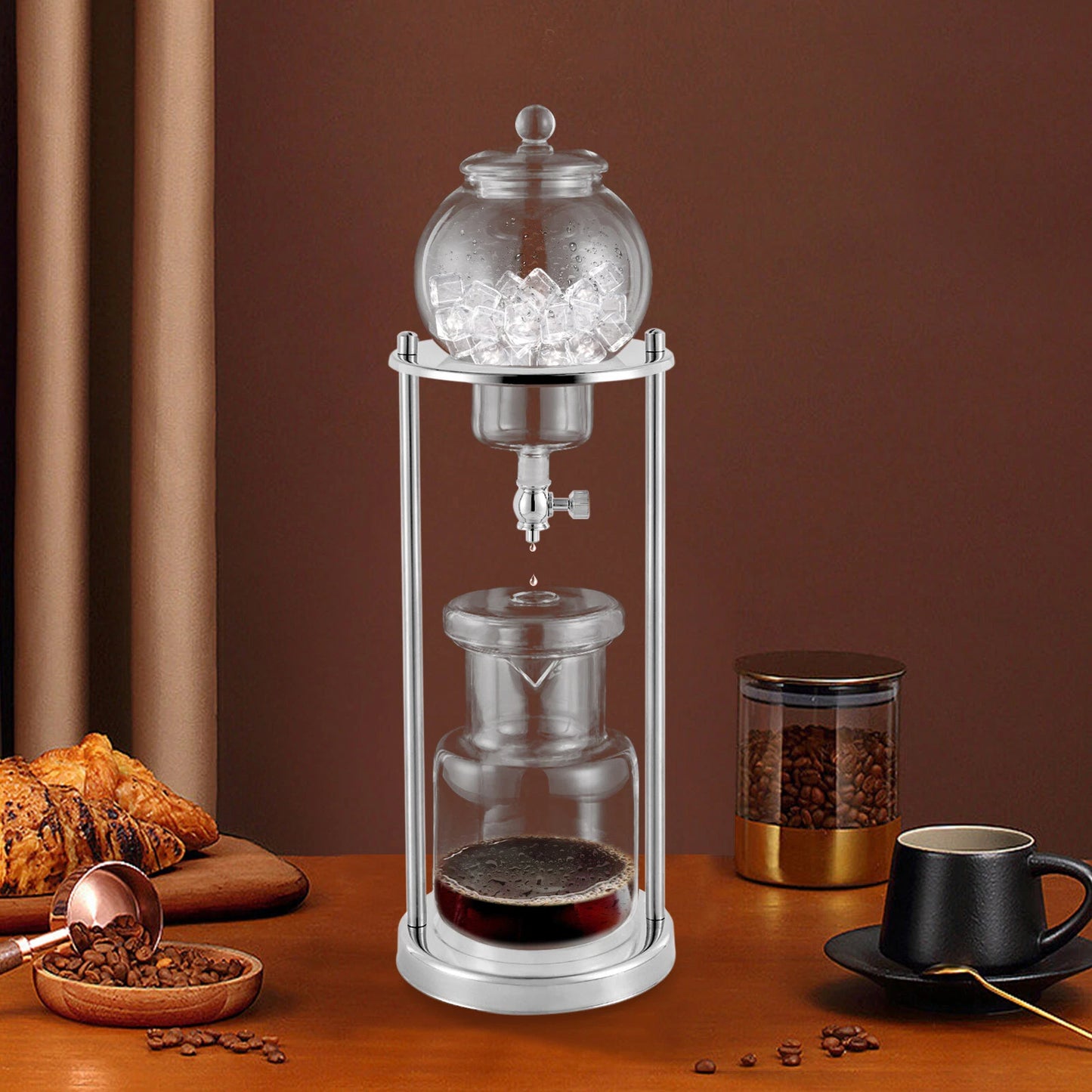 Iced Coffee Dripper Cold Brew Drip Tower Coffee Maker
