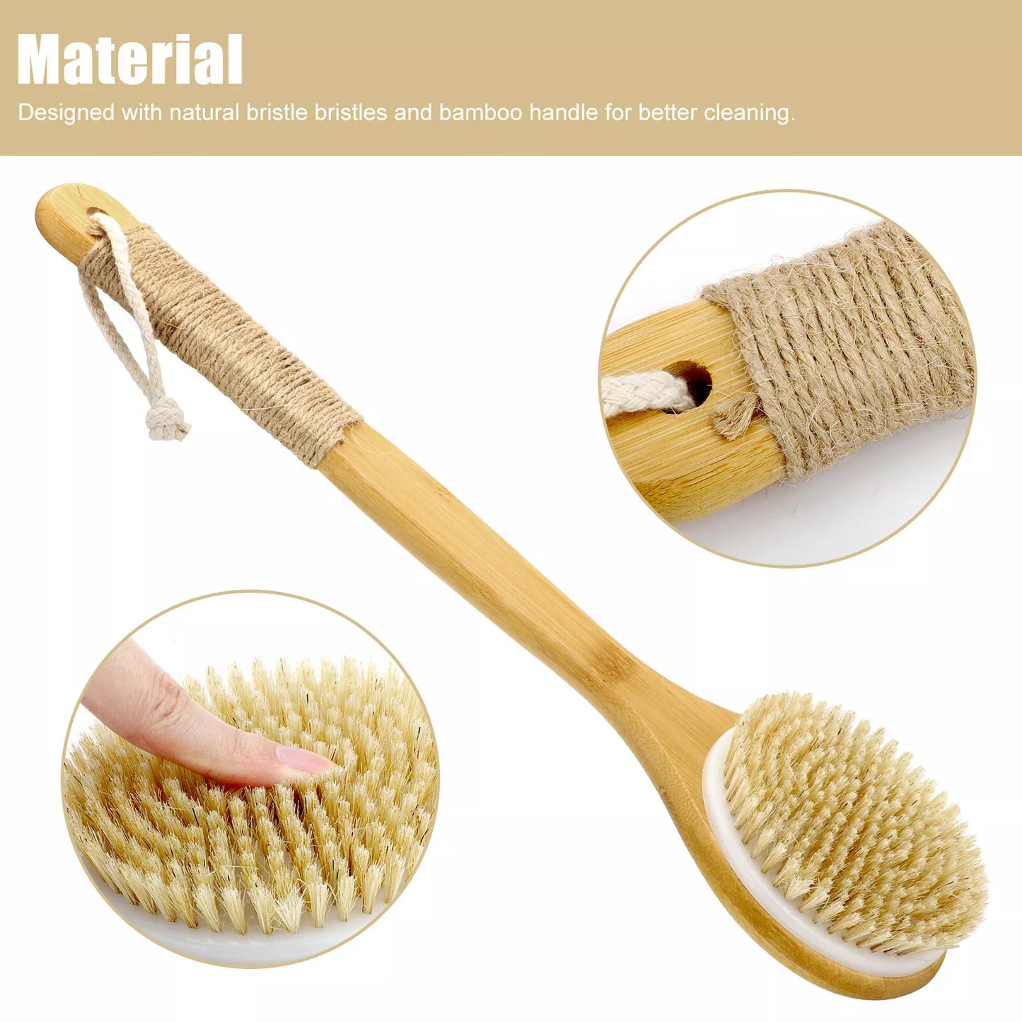 Long Handle Bath Body Brush