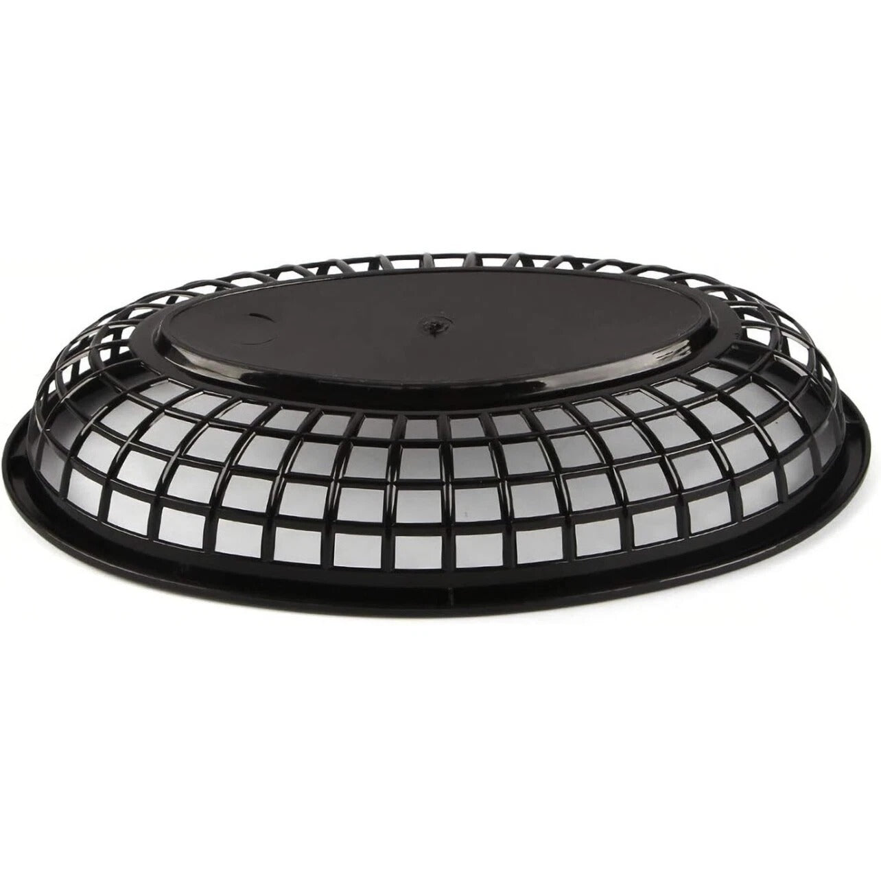 Home Collection Serving Oval Plastic Fast Food Basket Black