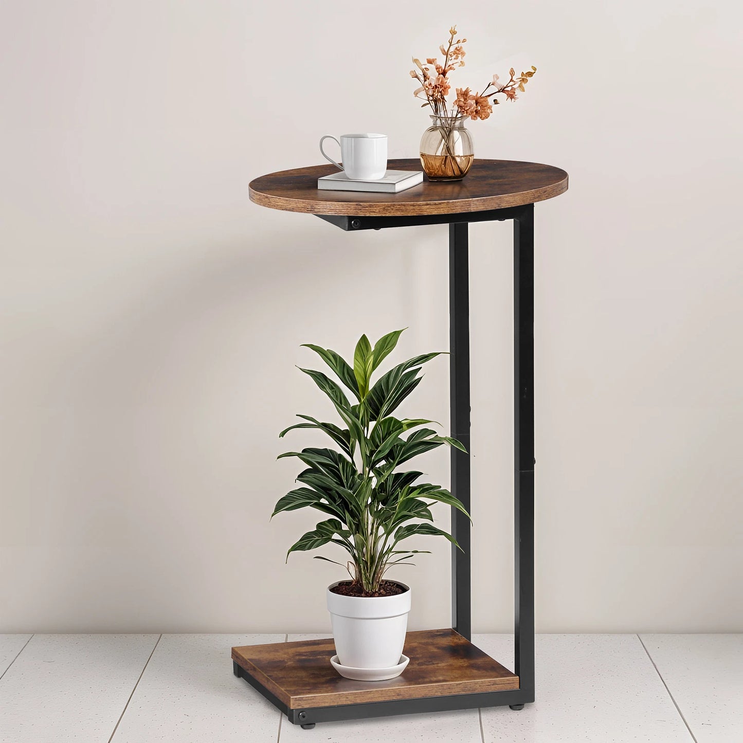 C-Shaped Side Table – Small End Table
