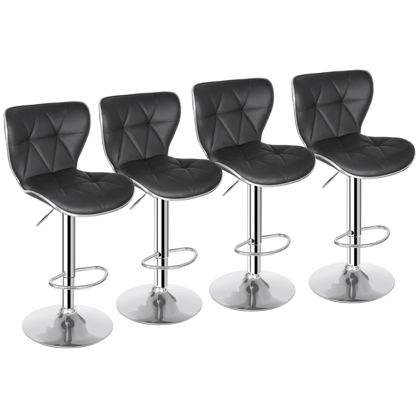 Modern Shell Back Bar Stools – Set of 4