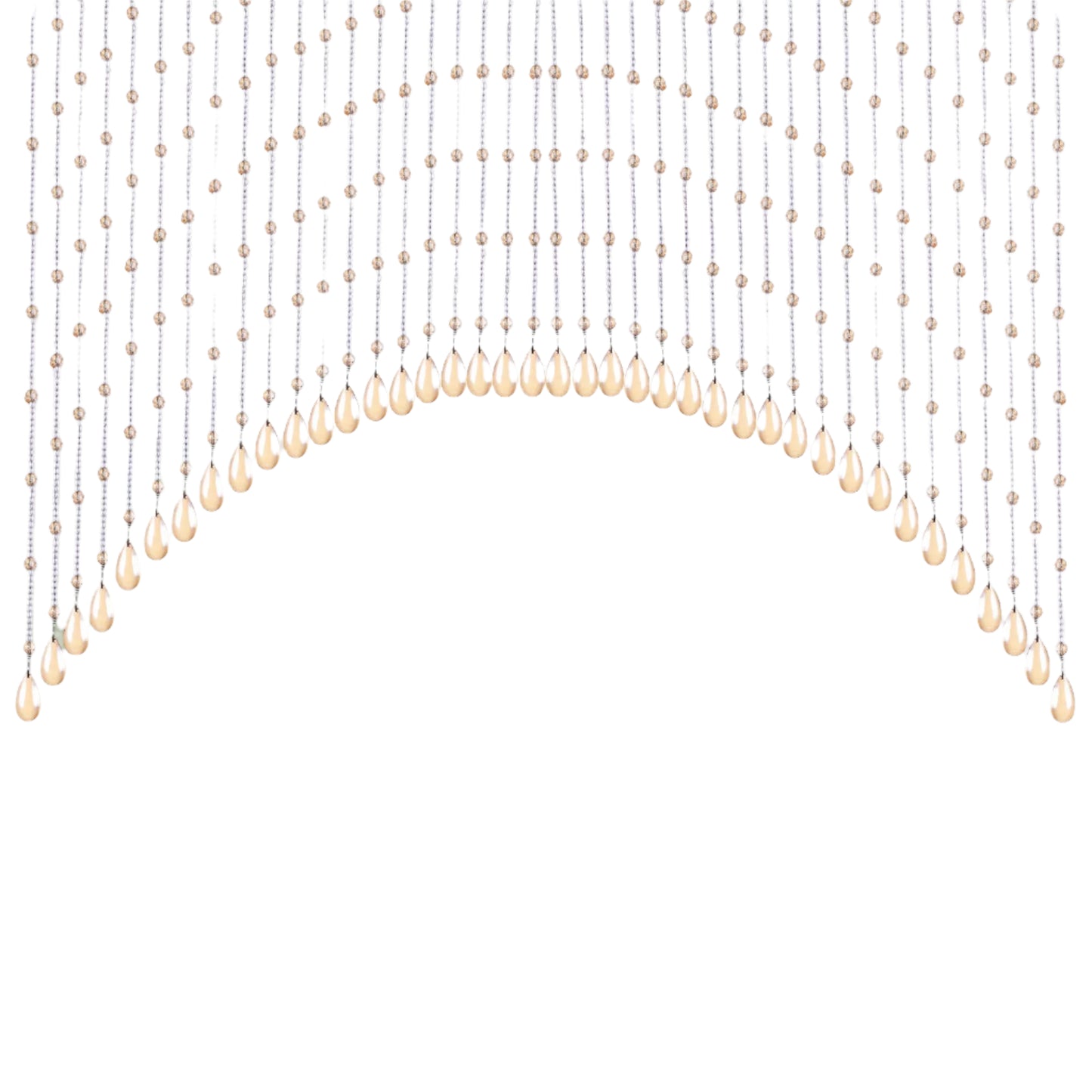25-String Crystal Hanging Glass Door Beads