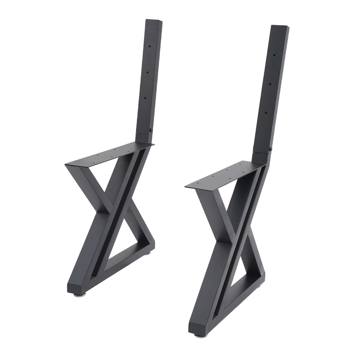2PCS Z-Shaped Bench Legs with Backrest Bracket
