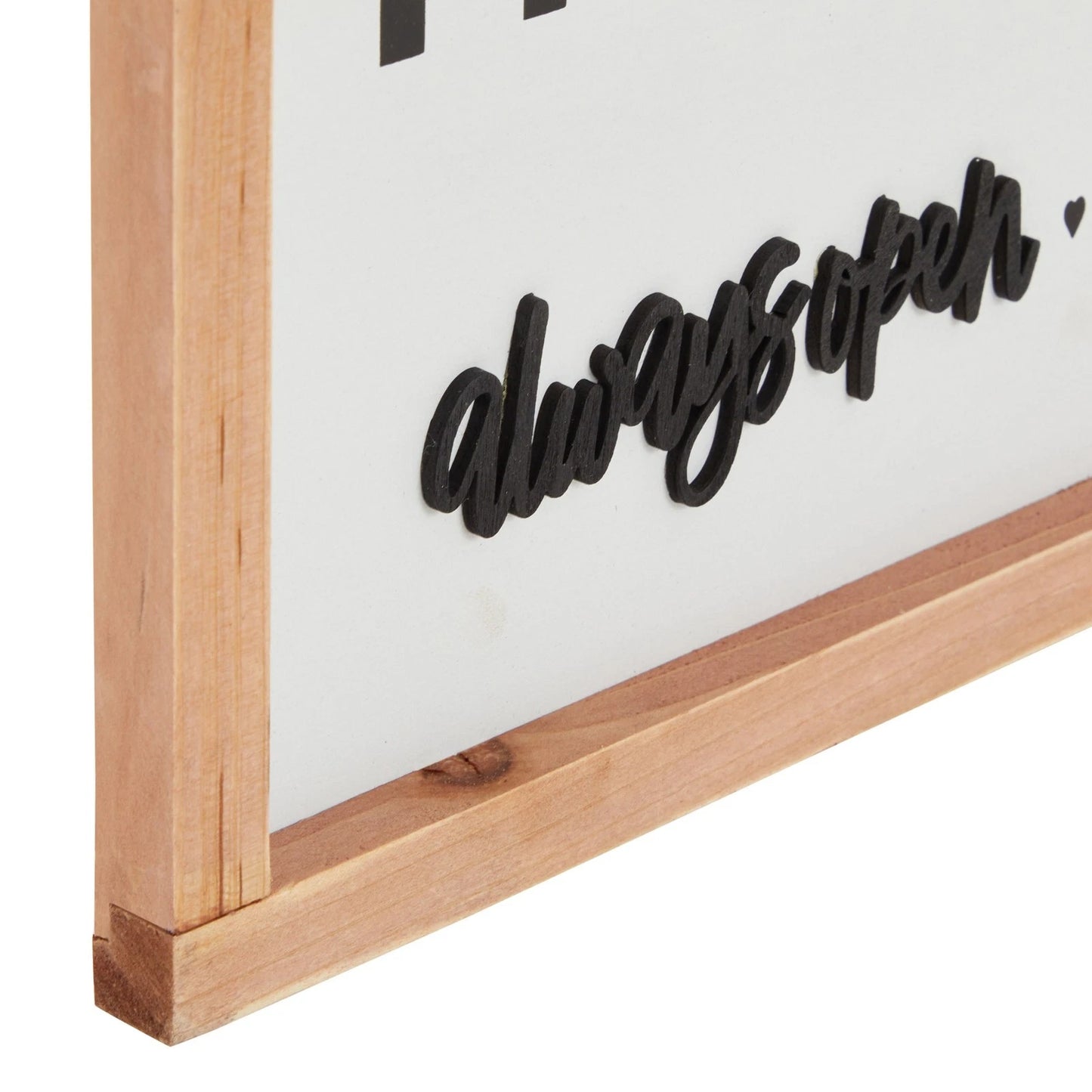 Farmhouse Kitchen Wall Sign – “This Kitchen Always Open Never Closes”