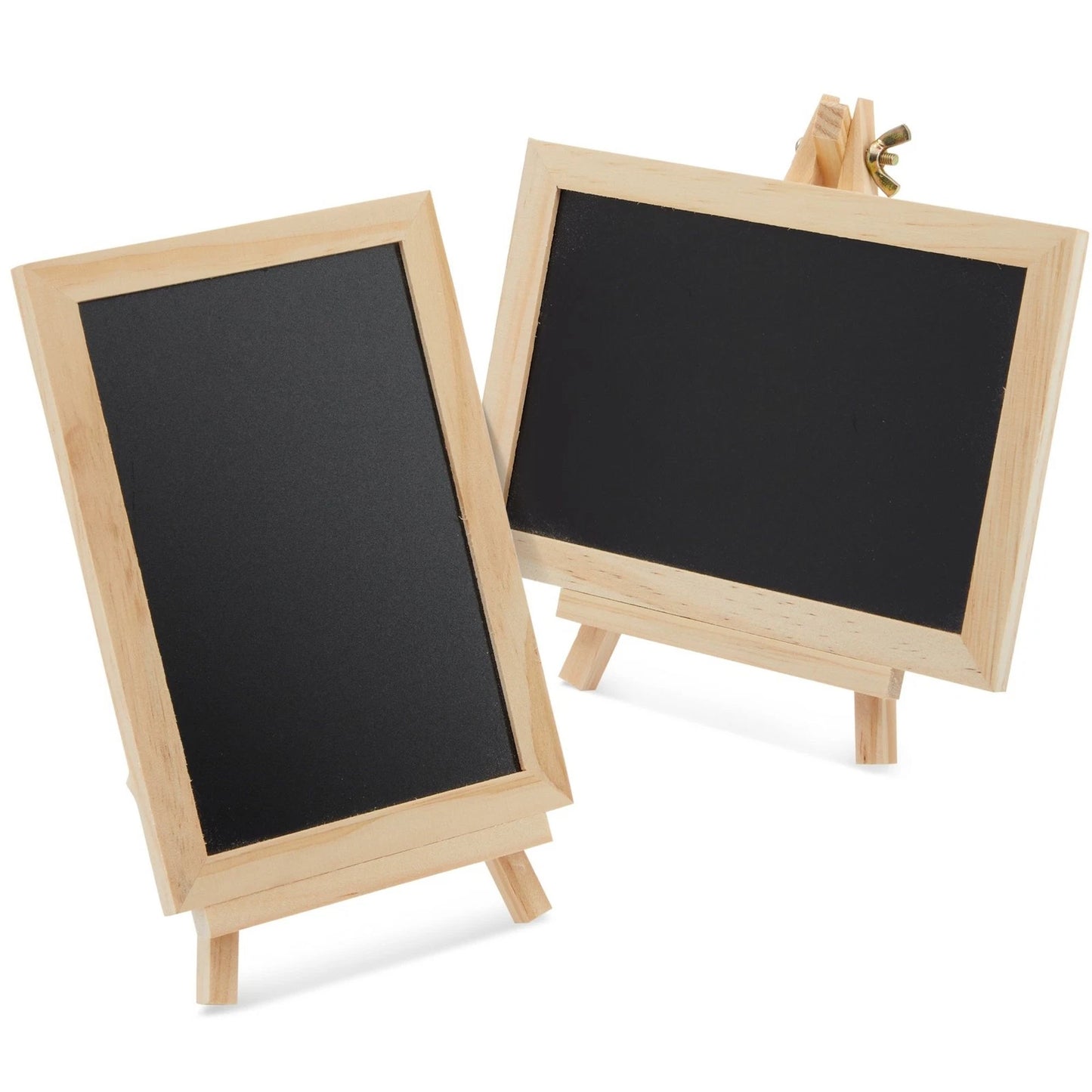 6-Pack Mini Chalkboard Signs with Easel Stand