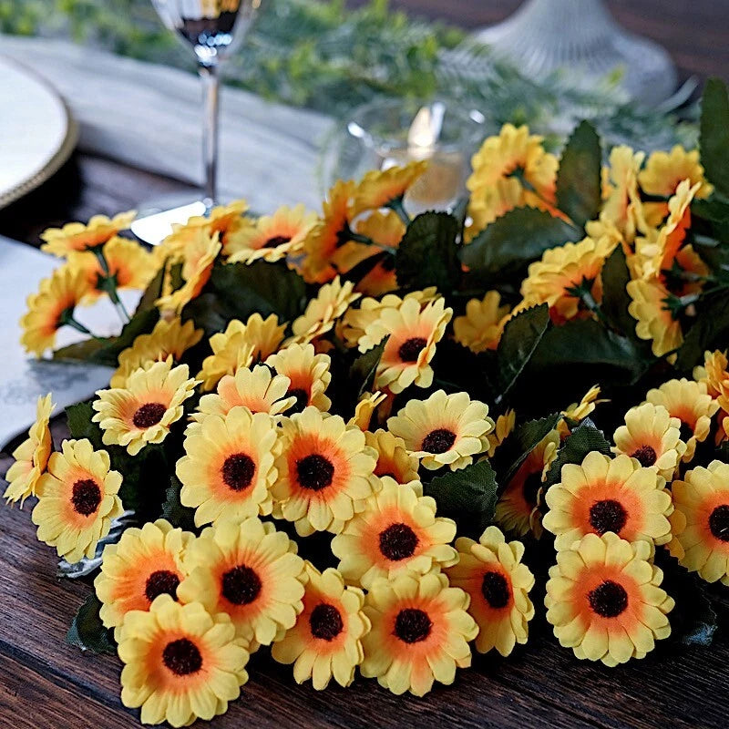 22" Silk Sunflowers Artificial Hanging Vine Bush