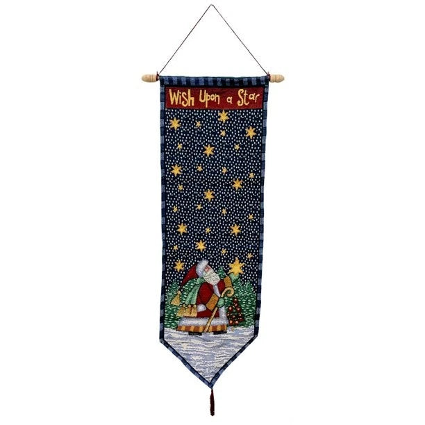 Santa Claus “Wish Upon a Star” Wall Tapestry