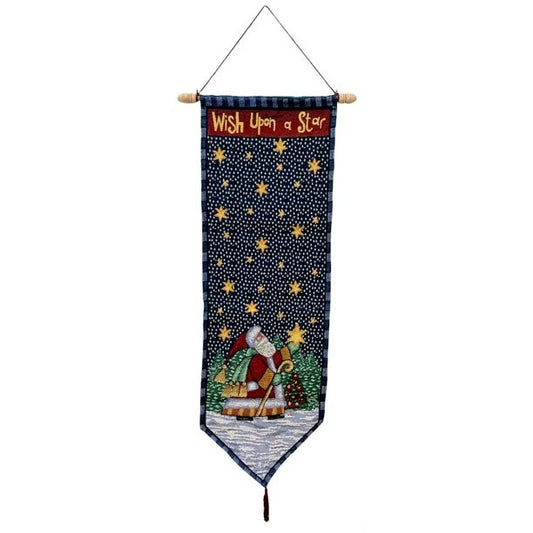 Santa Claus “Wish Upon a Star” Wall Tapestry