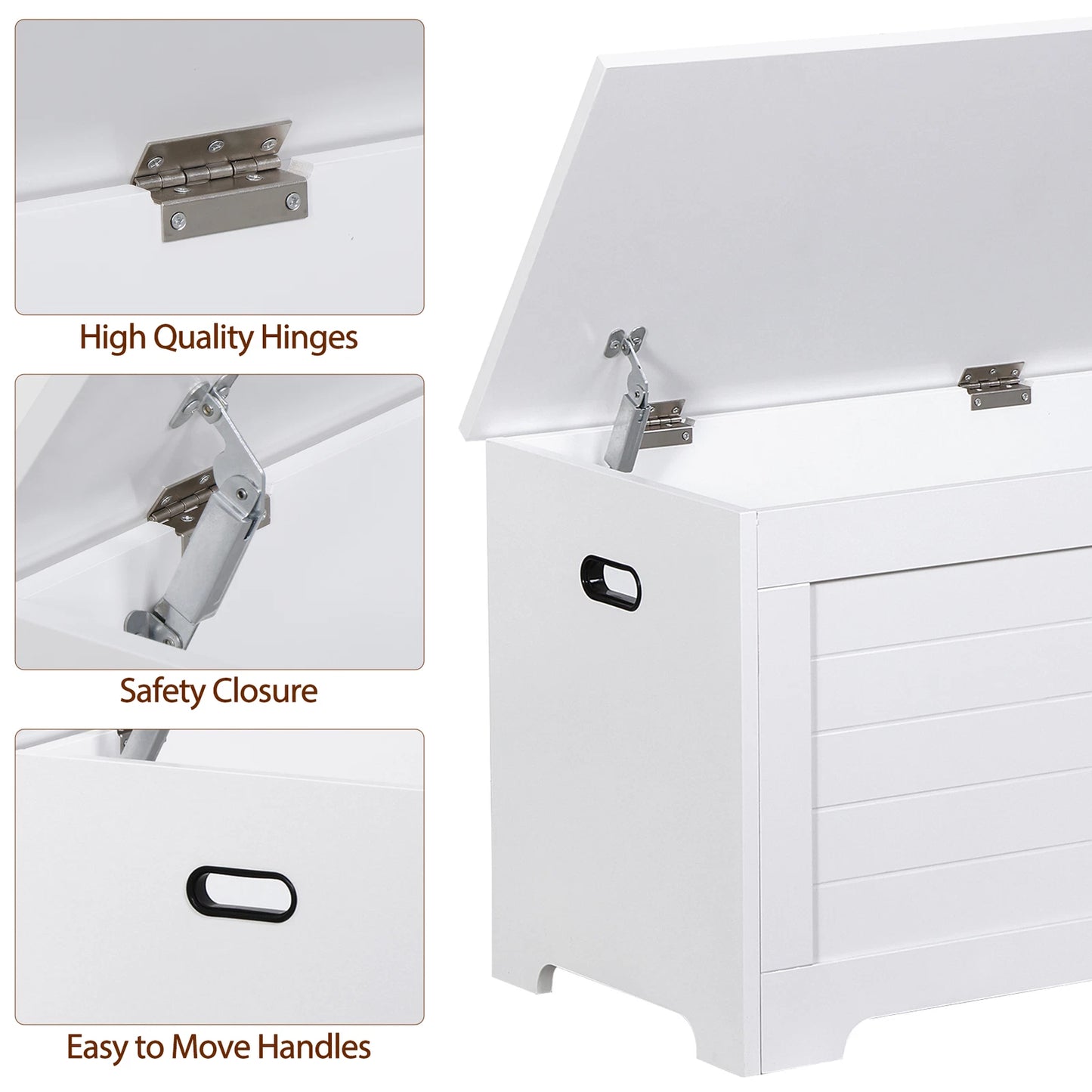 39.4'' Large Toy Box Storage Organizer Cabinet