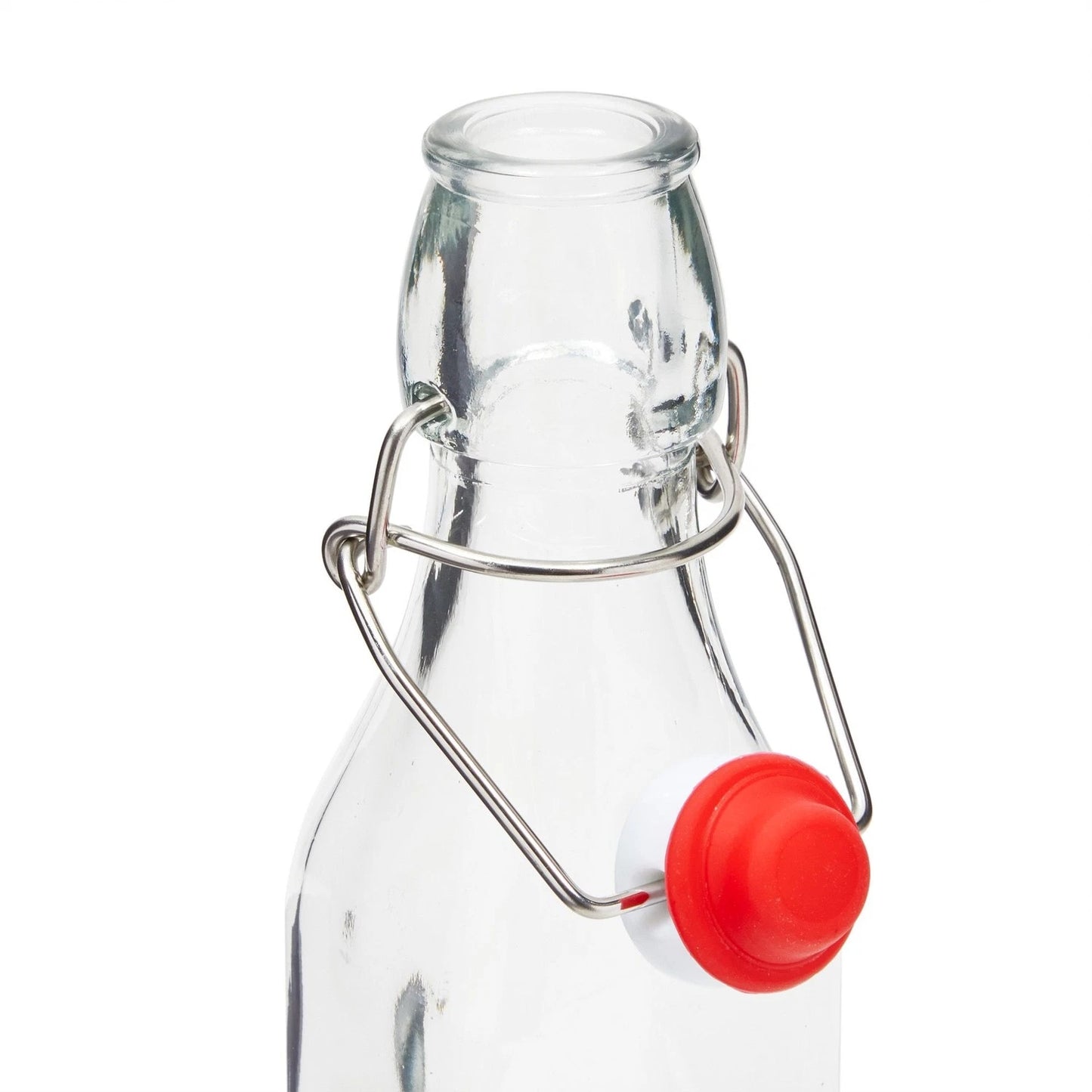 6 Pack 8 oz Swing Top Glass Bottles with Cleaning Brush