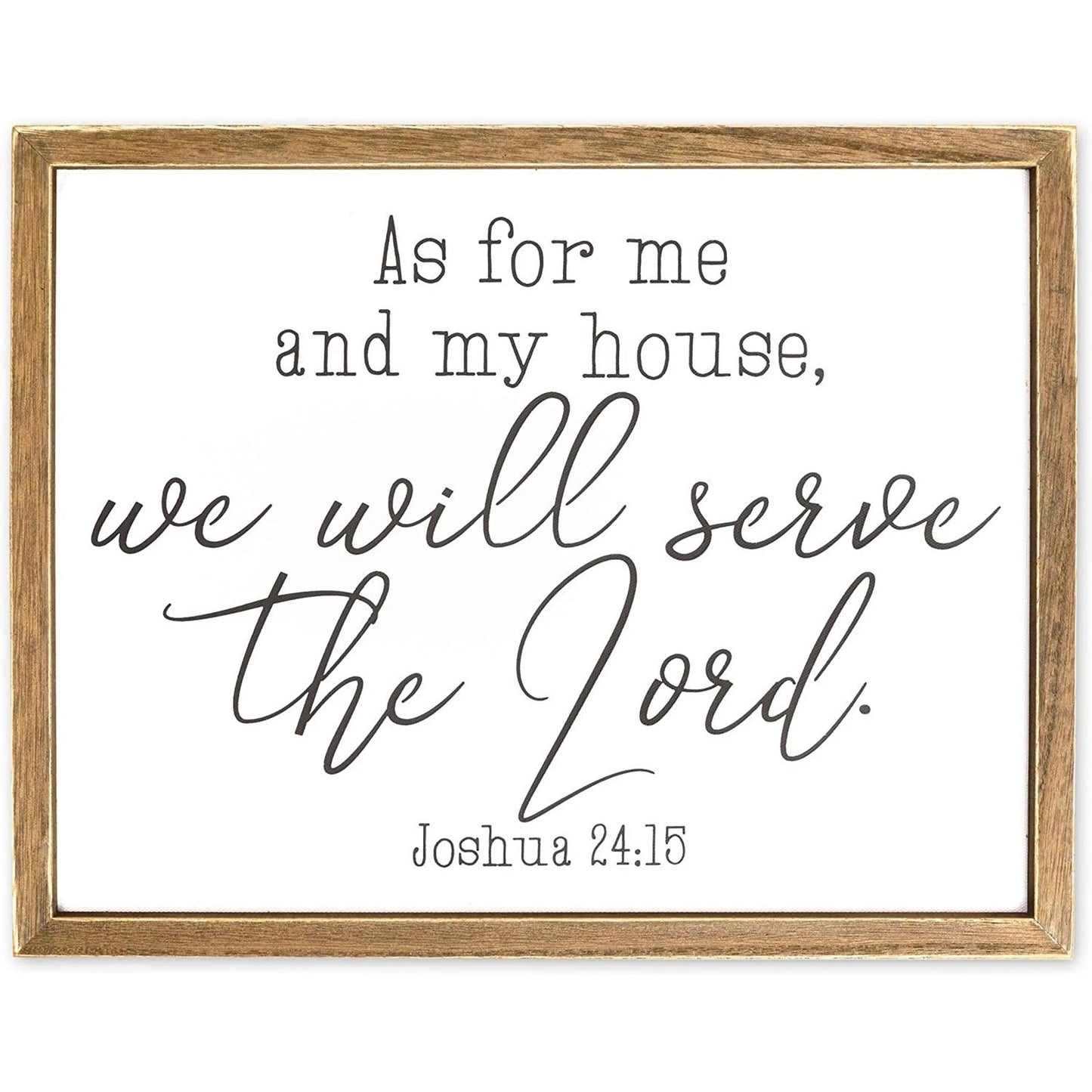 Religious Wall Art, Joshua 24:15 – "As for Me and My House"
