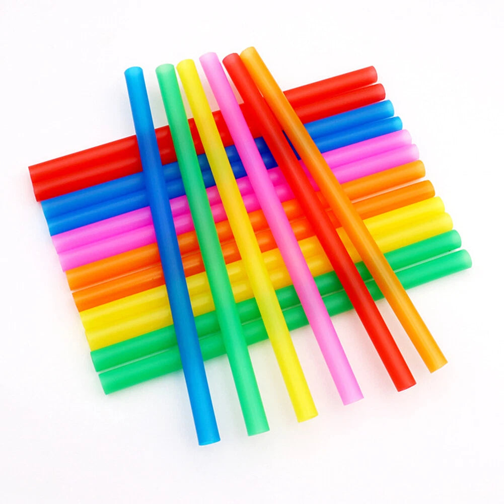 100 Pcs Jumbo Smoothie Straws