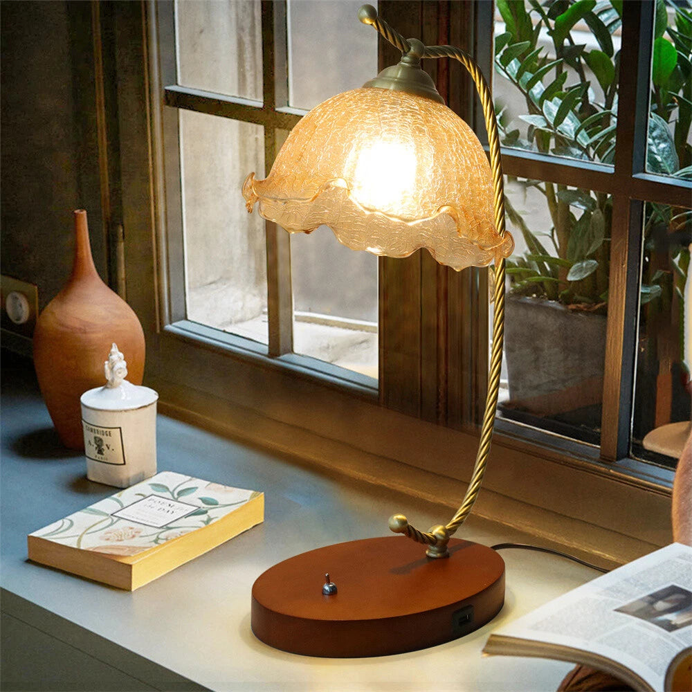 Mid-Century Modern Bedside Table Lamp