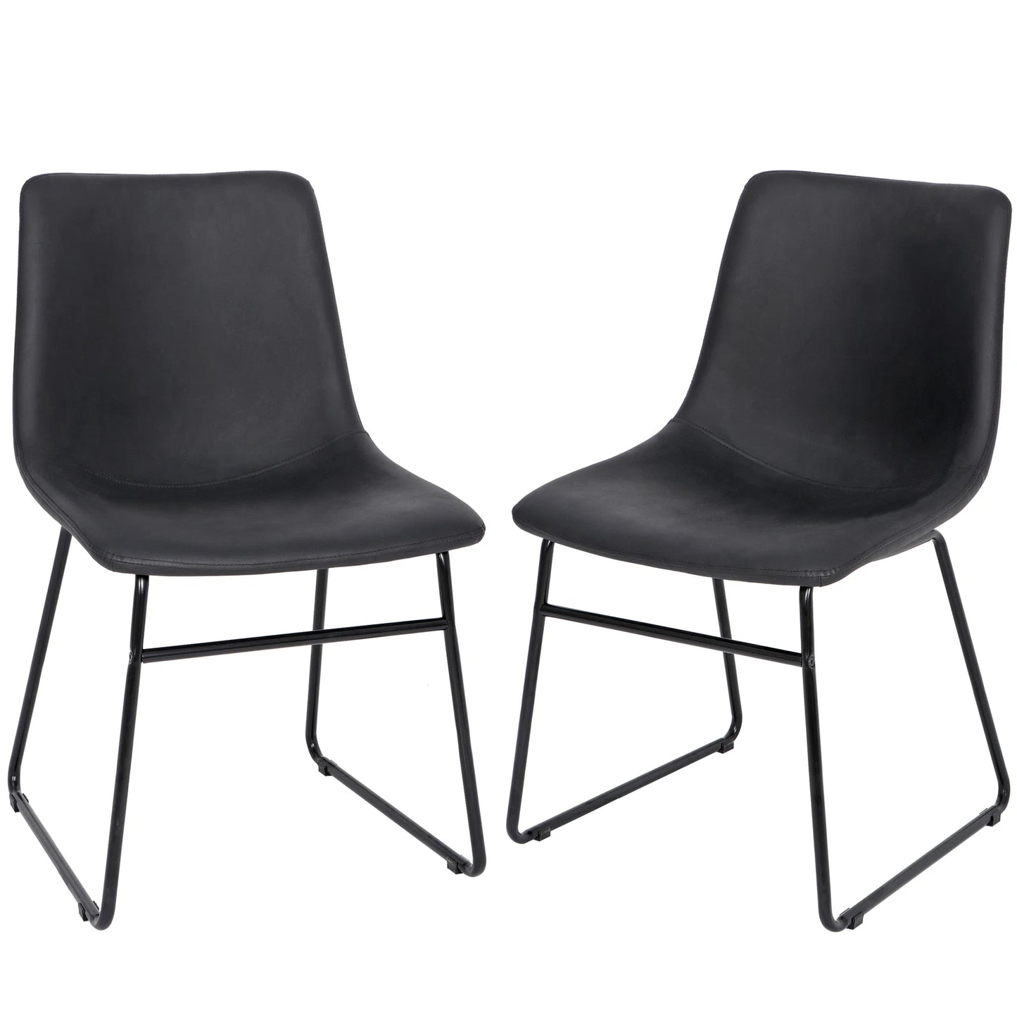 2-Pack Industrial Dining Chairs