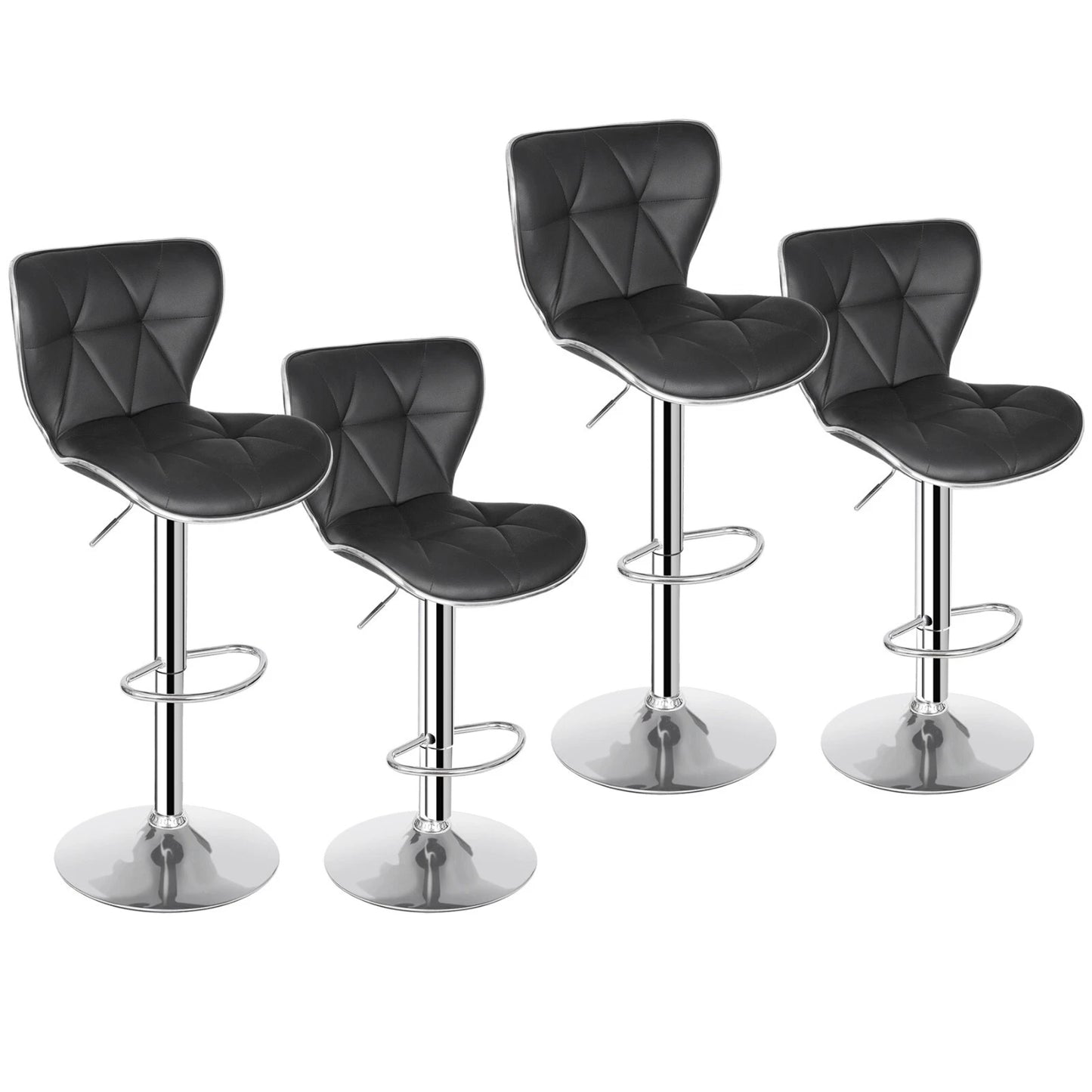 Modern Shell Back Bar Stools – Set of 4