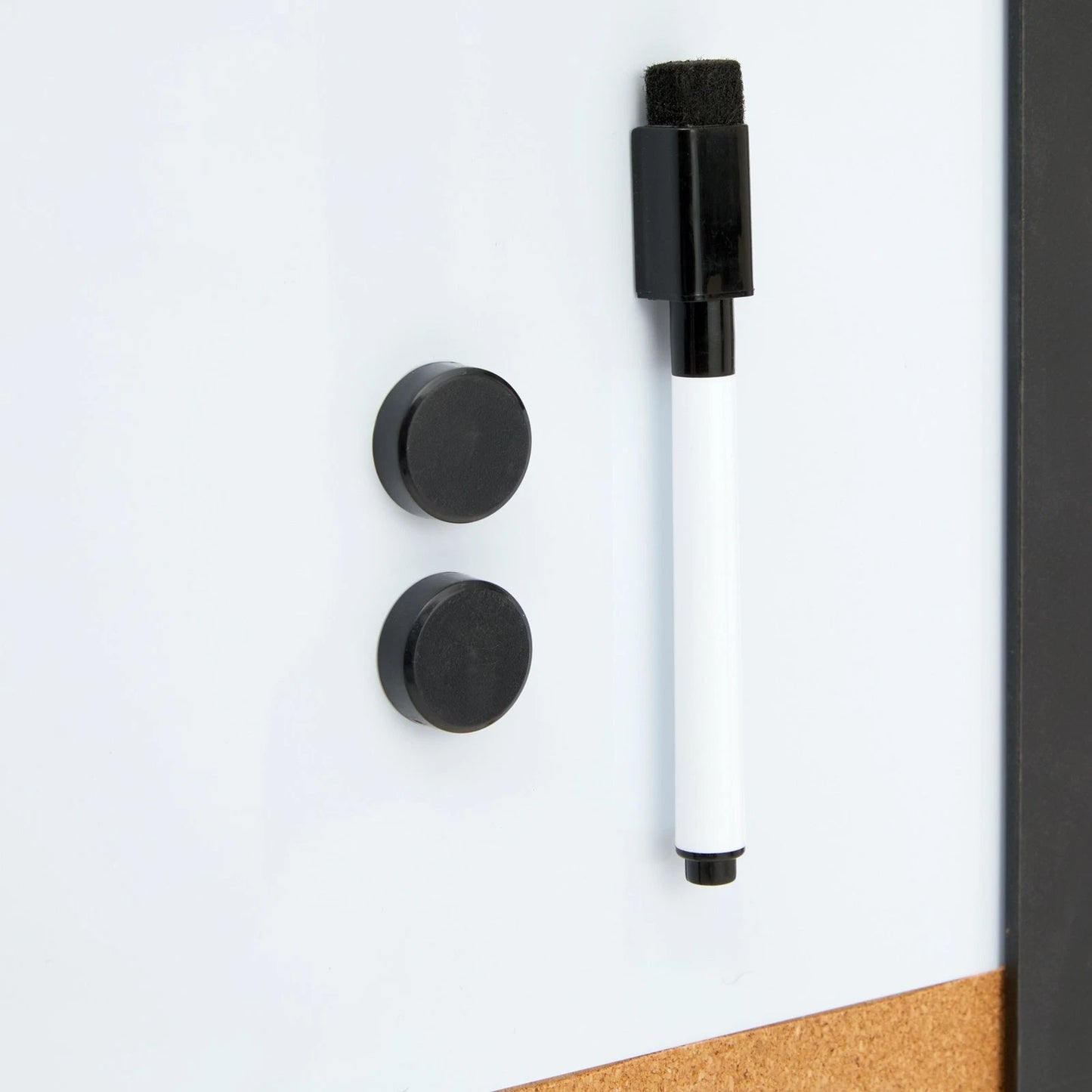Magnetic Message Board Wall Organizer with Hooks