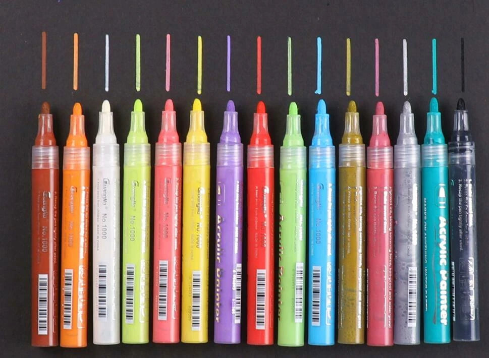 Acrylic Paint Marker Pens Set