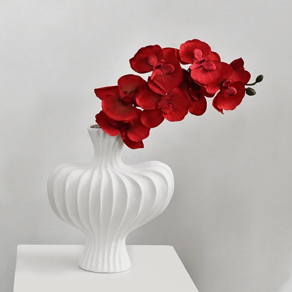 Vintage Ceramic White Resin Vase