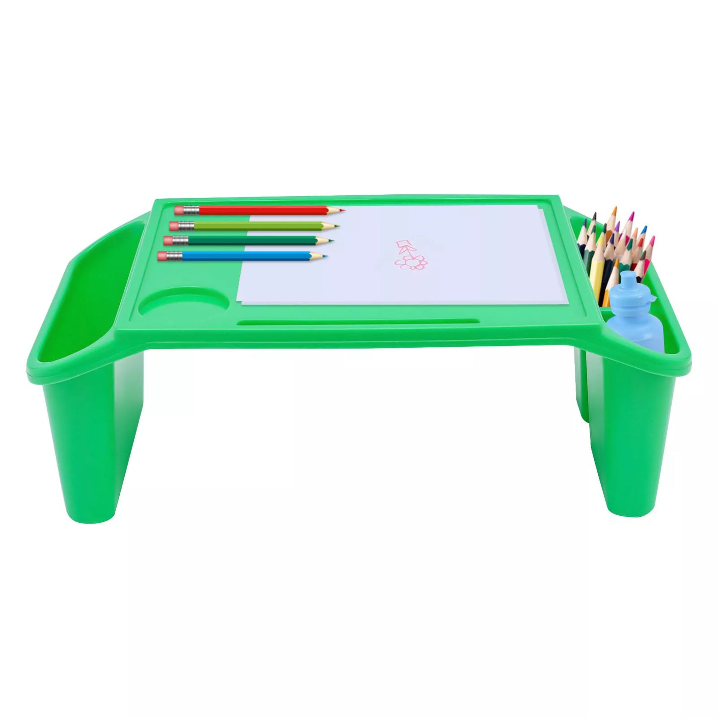 6-Piece Children's Multipurpose Lap Desk Set with Side Pockets