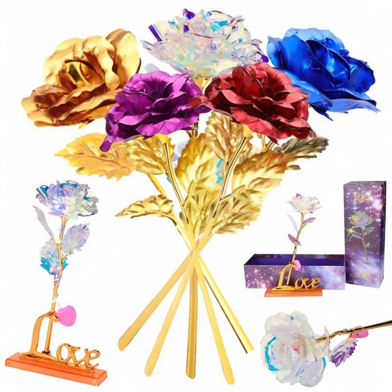 Real Dipped 24K Gold Rose – Artificial Rose Flower with Gift Box