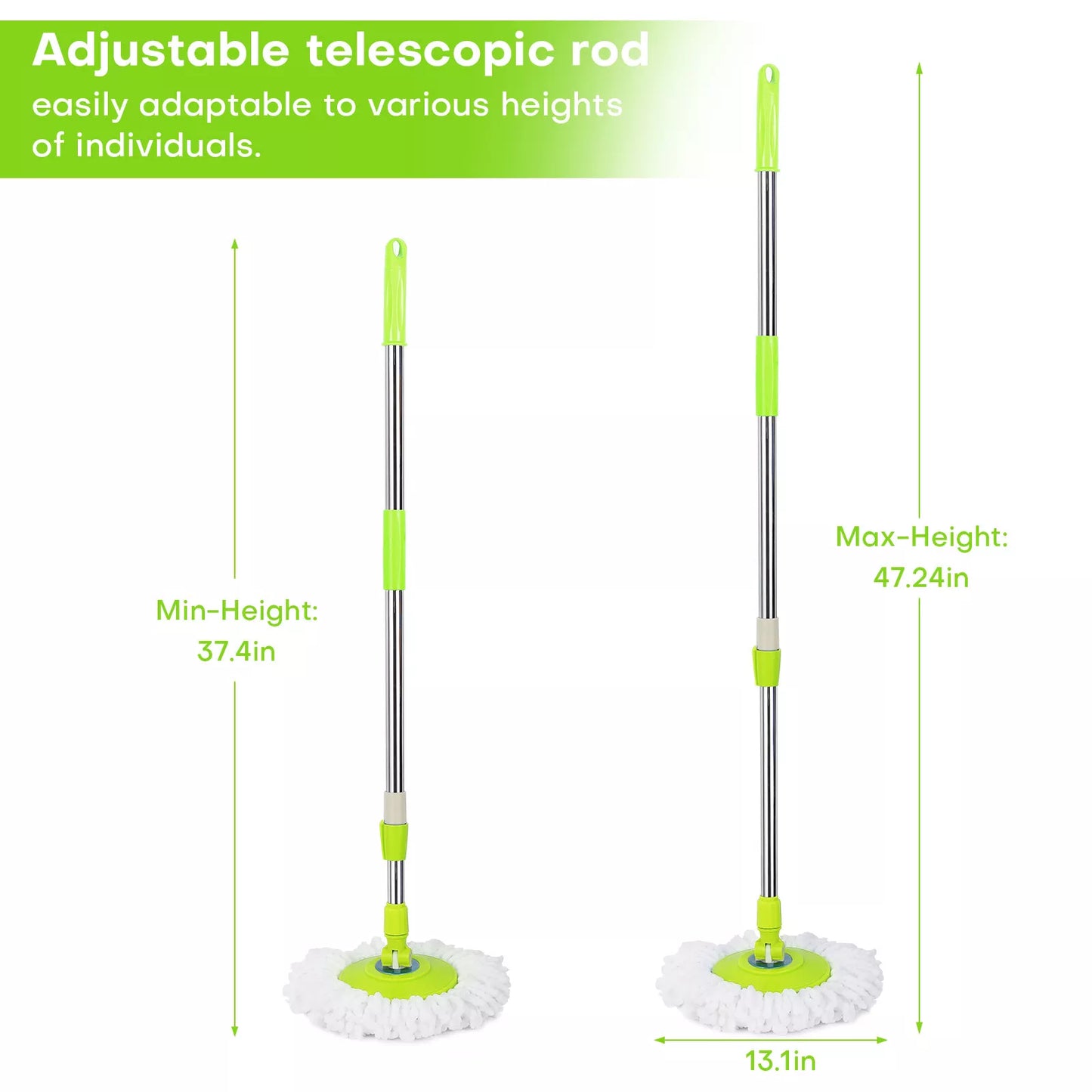Spinning Mop Pole Handle Replacement – Green
