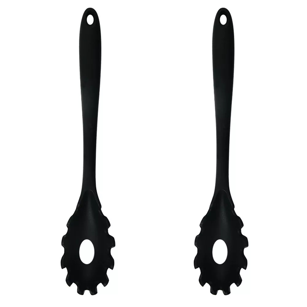 2-Pack Silicone Pasta Forks Black