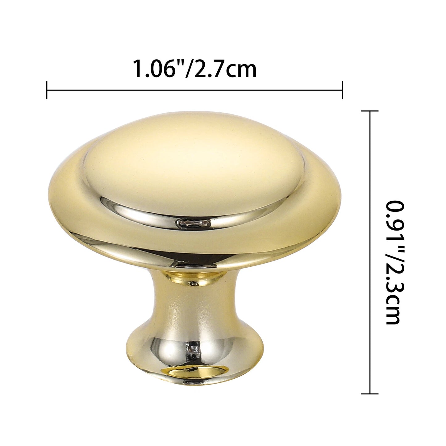 20PCS Brushed Gold Cabinet Knobs
