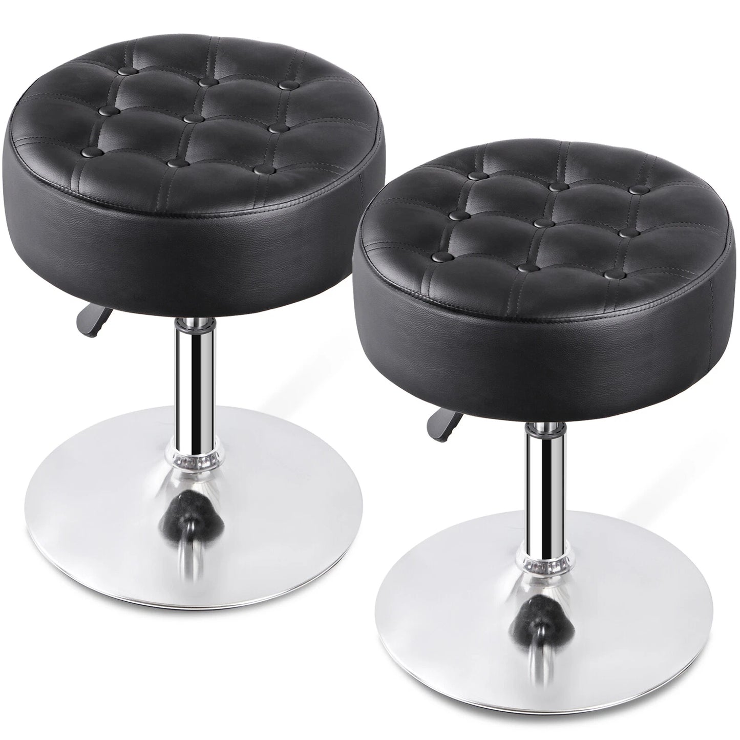 2 PCS Round Vanity Stool for Makeup Room