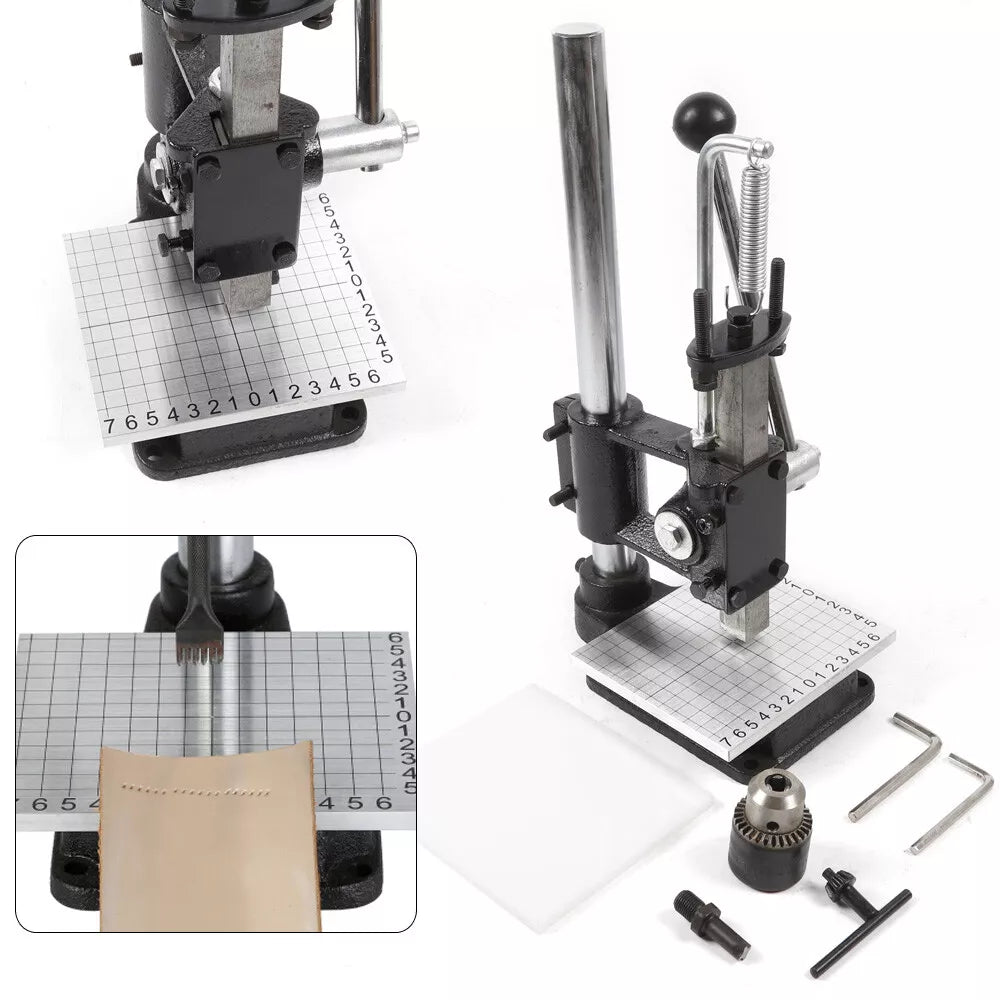 Leather Hole Puncher Hand Punching Machine