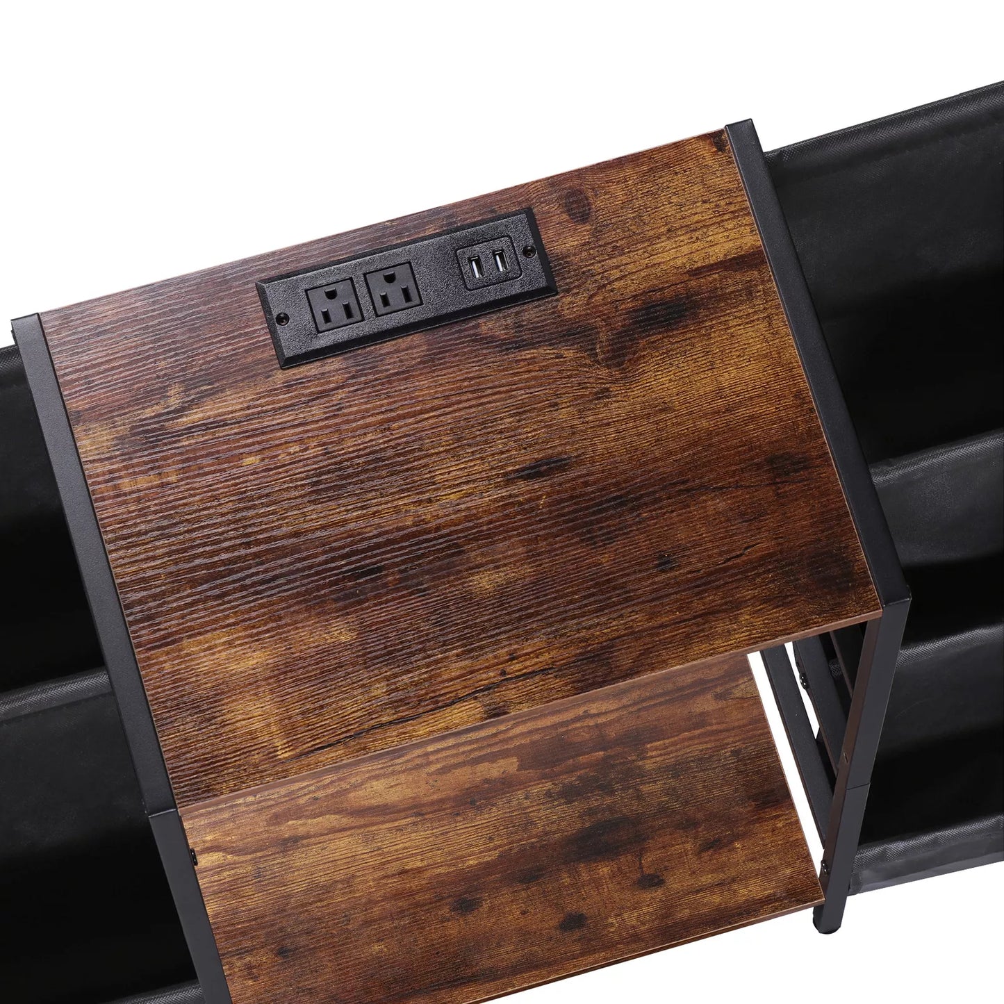 Record Player Stand with Vinyl Storage