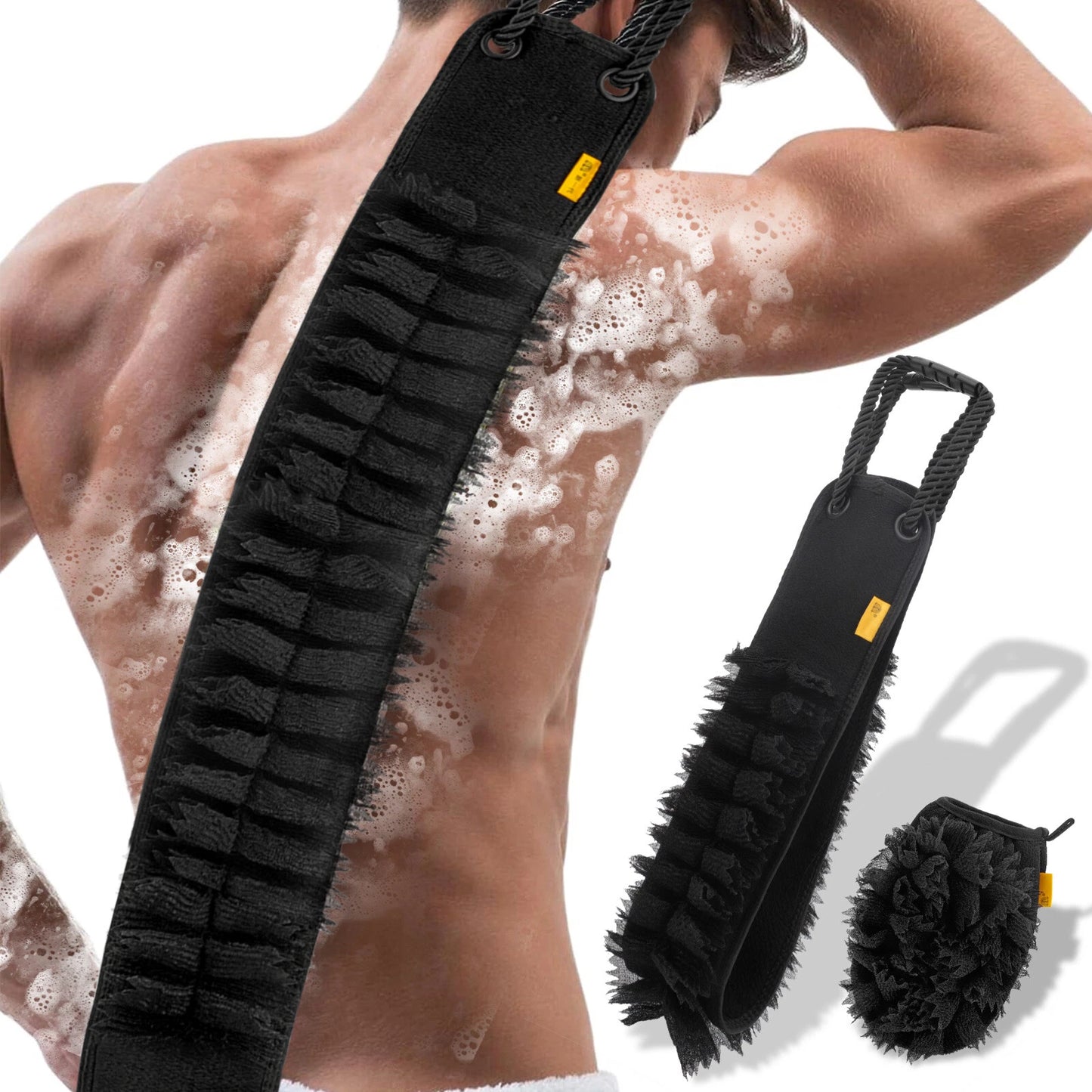 2pcs Shower Exfoliating Back Scrubber Set