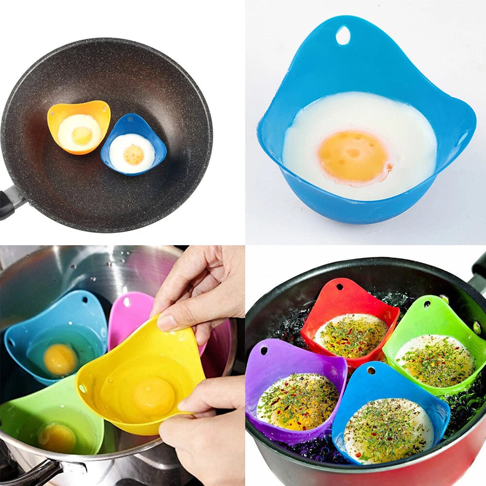 4-Pack Silicone Egg Poacher Cups