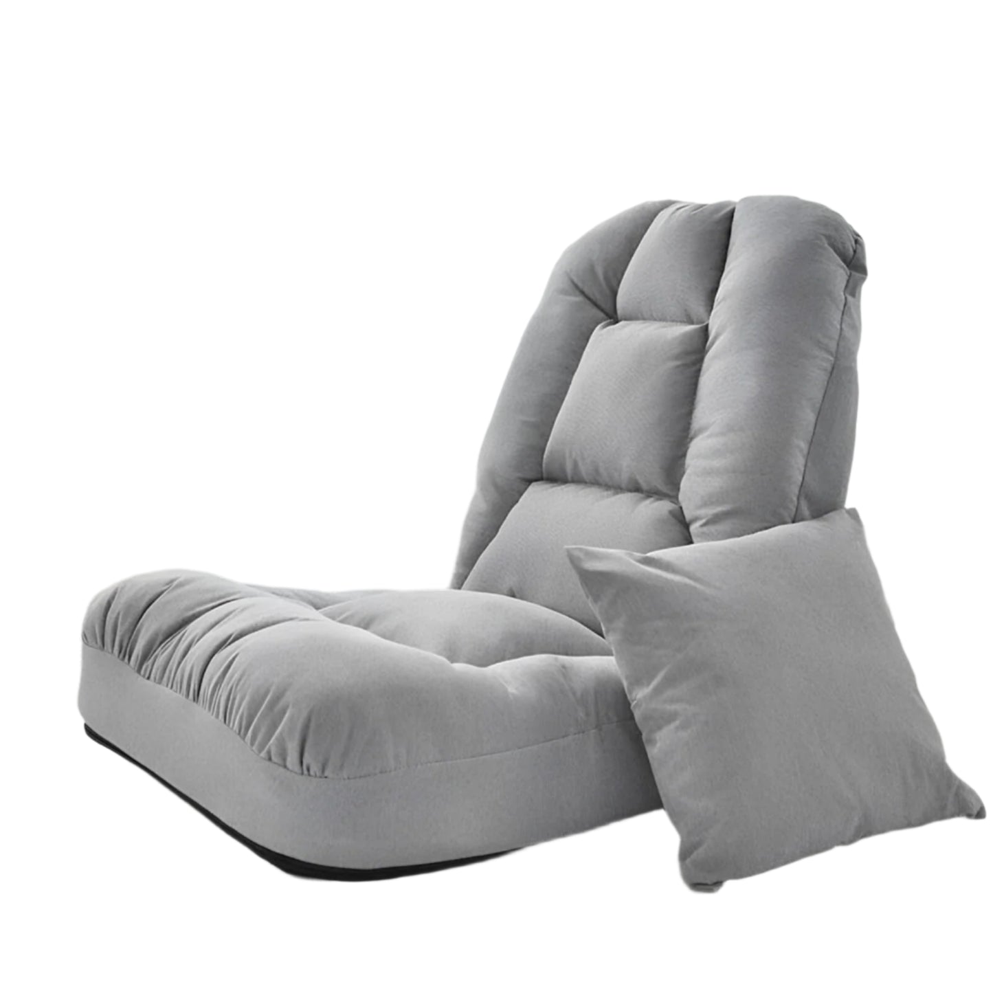 Folding Floor Chair with Back Support & Pillow